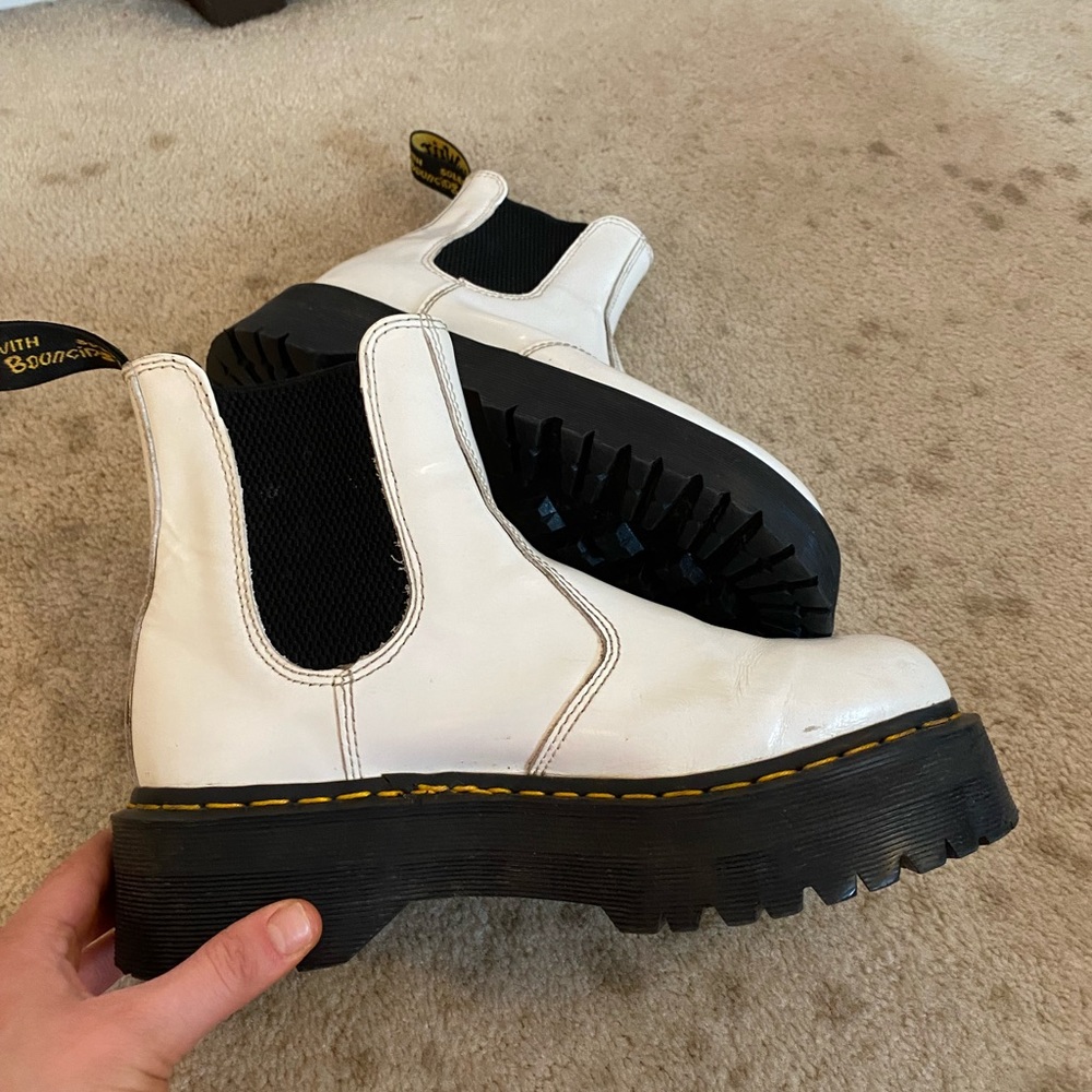 White Dr. Marten Boots